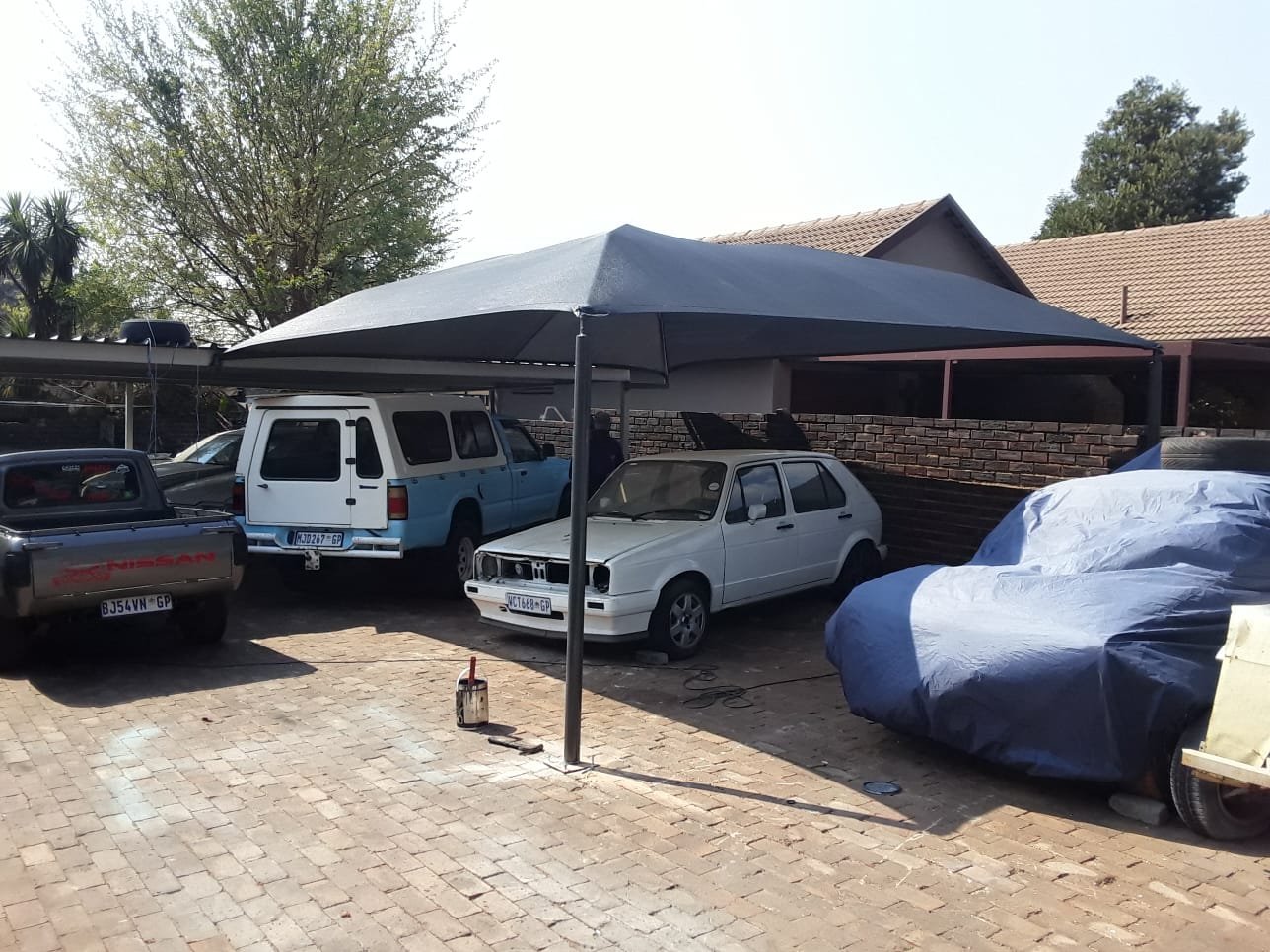 Double Carport Structure