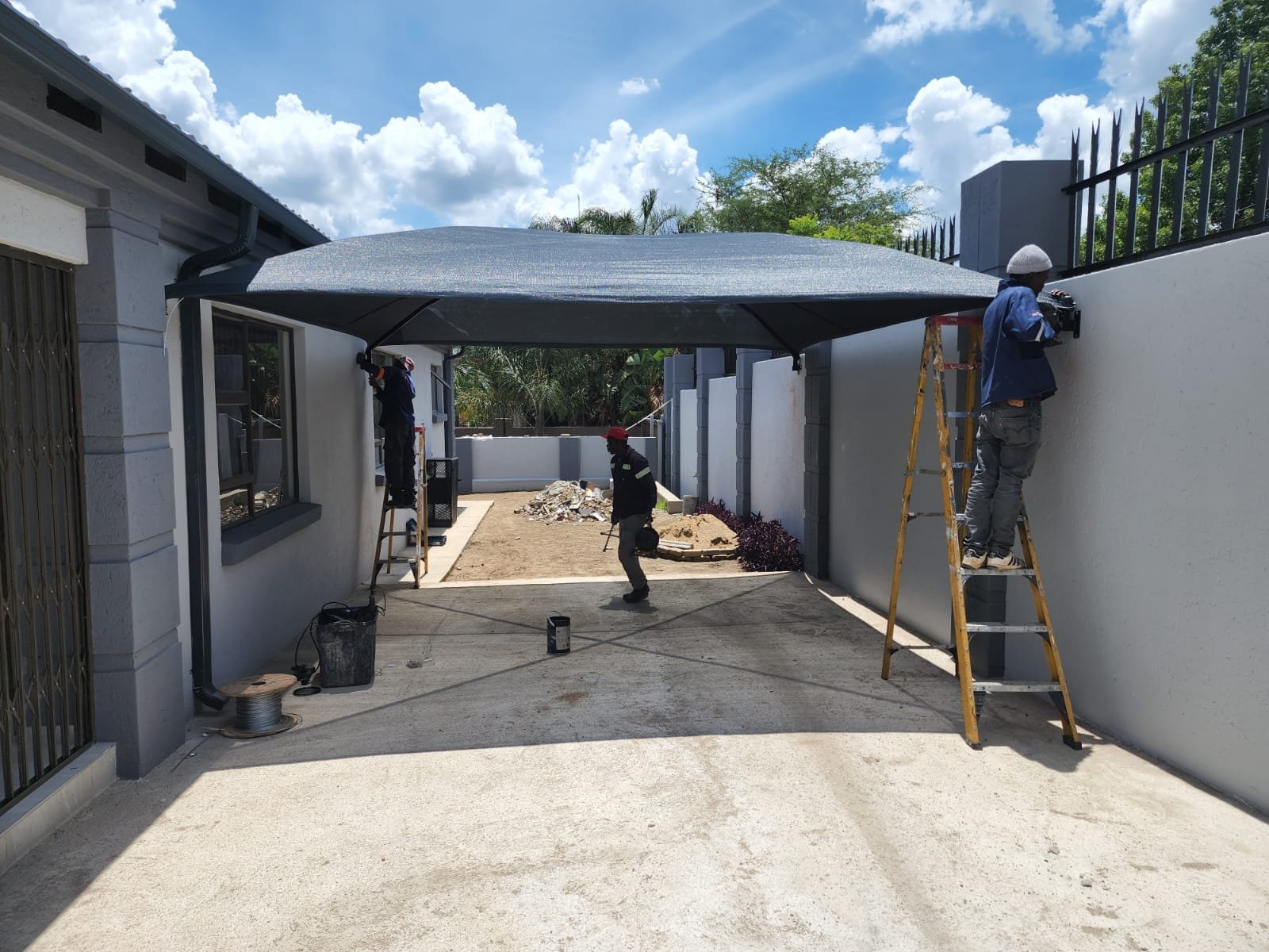 Custom Carport Installation